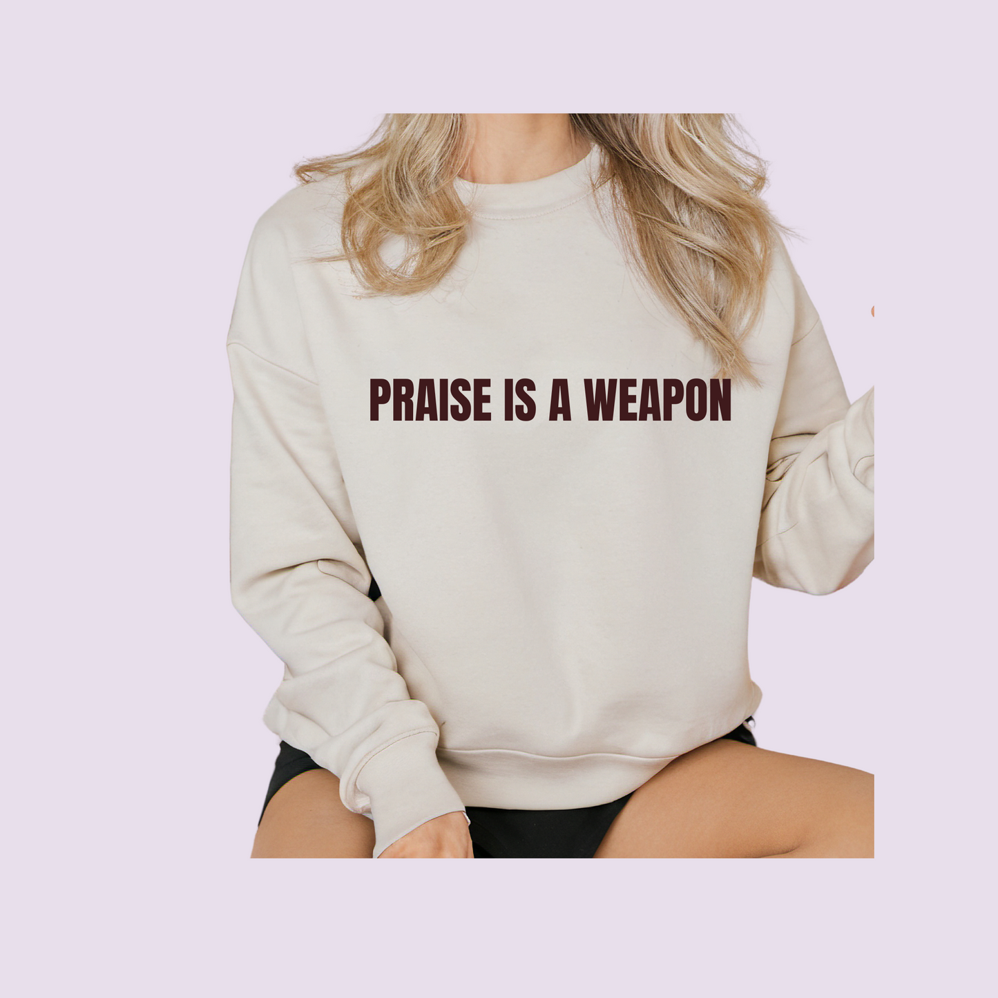 "Praise Is A Weapon" Short Sleeve Christian tee