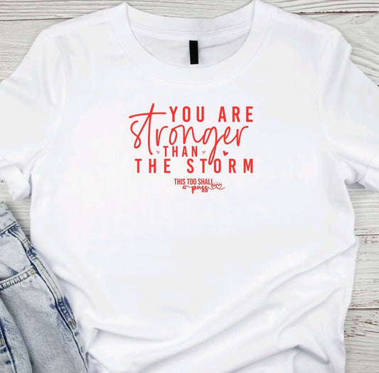 You are stronger than the storm