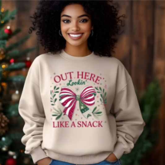 Christmas Looking Like A Snack Sweatshirt