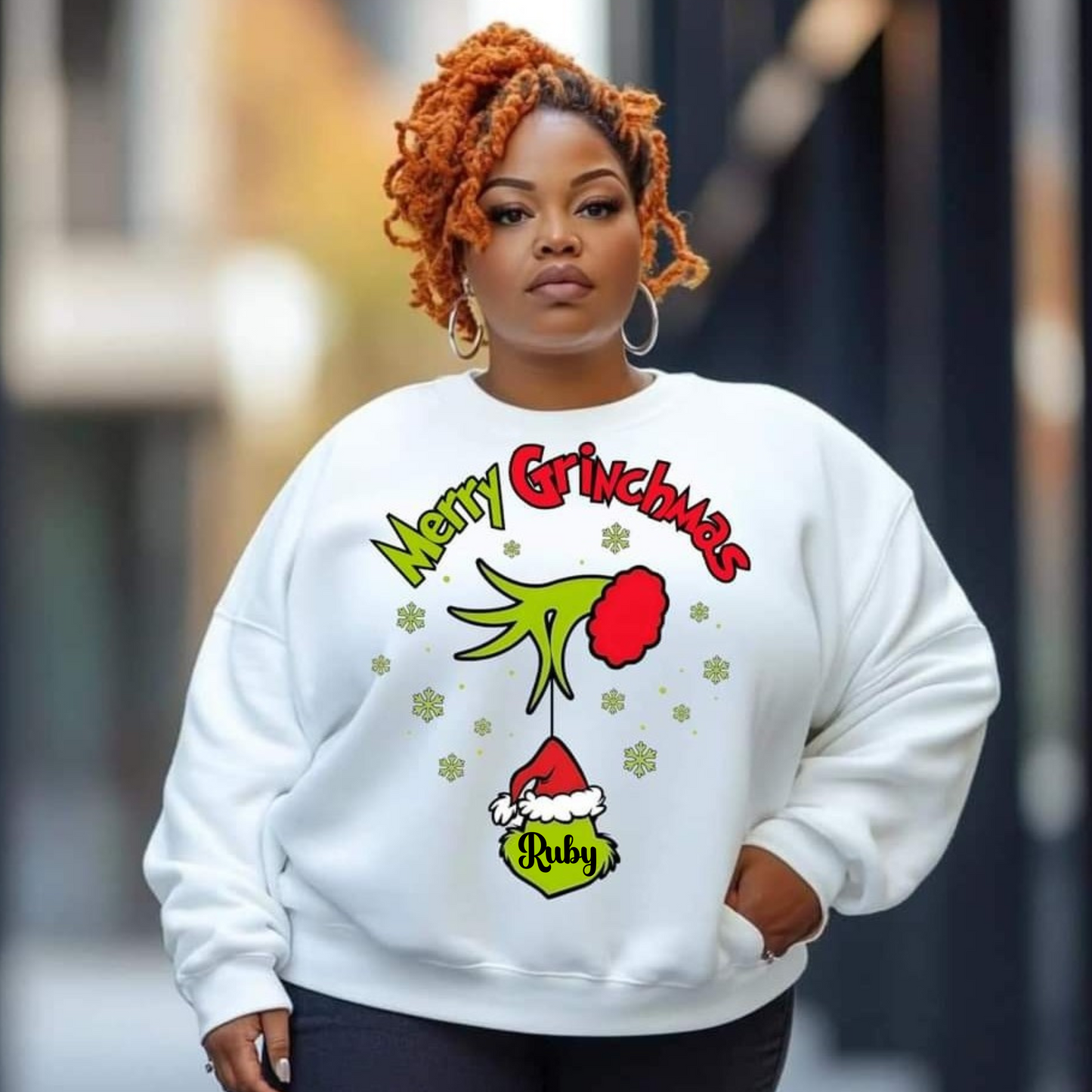 Custom Merry Grinchmas Sweatshirt